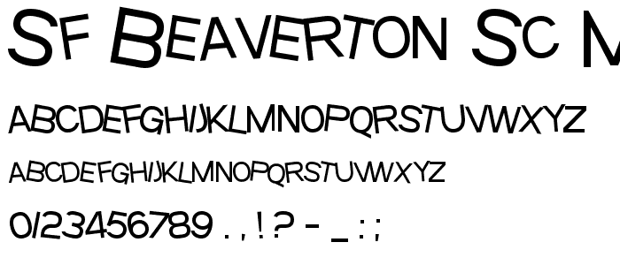 SF Beaverton SC Medium font